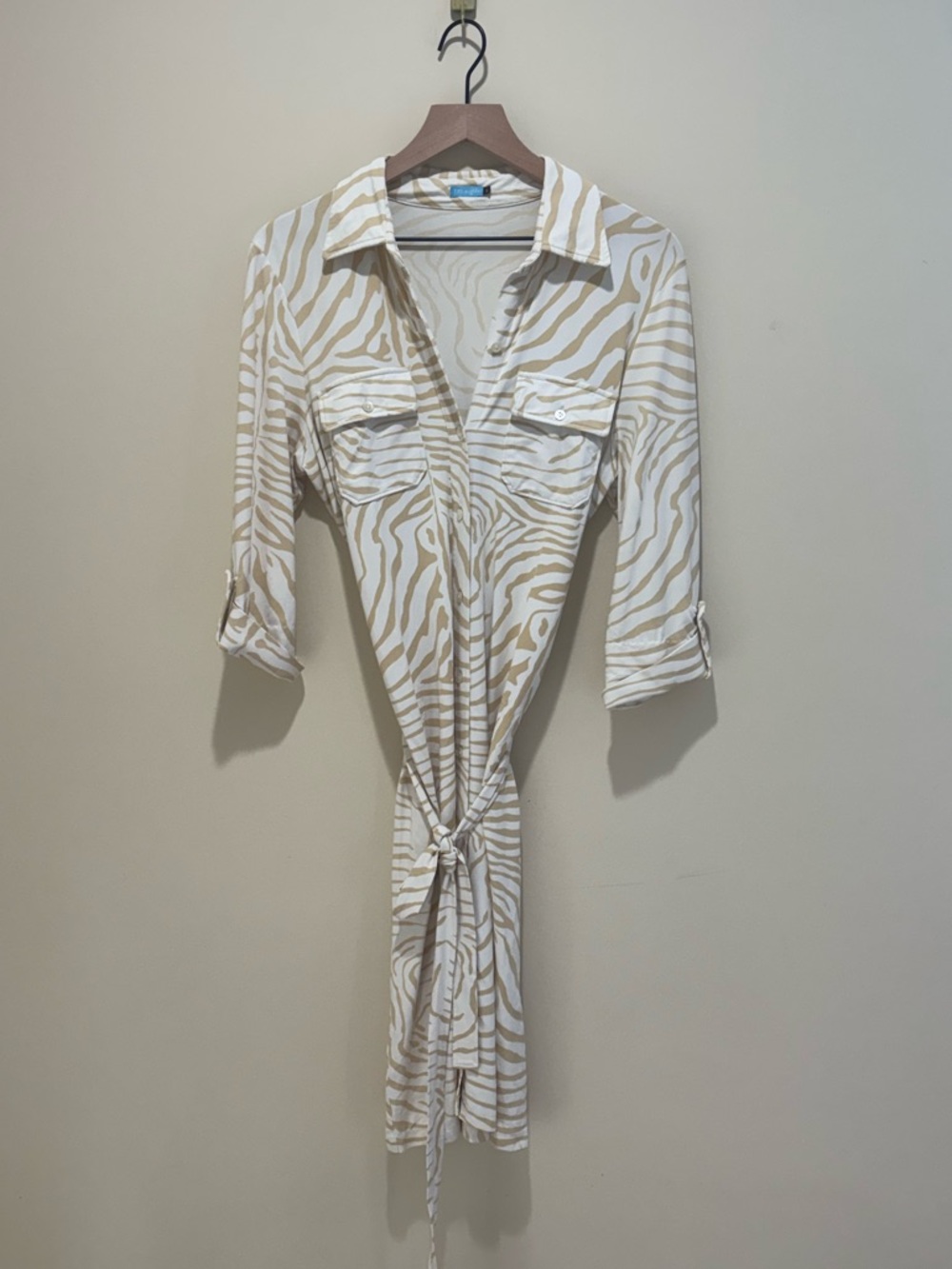 J.McLaughlin Stretch Knit Zebra Print Dress